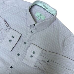 Christian Lacroix Shirt Mens Large 16.5  Pink Dress‎ Long Sleeve Button Front